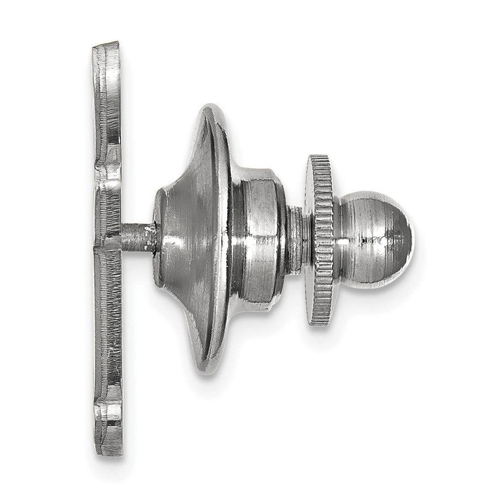 Sterling Silver Rhodium-plated Baylor University Lapel Pin