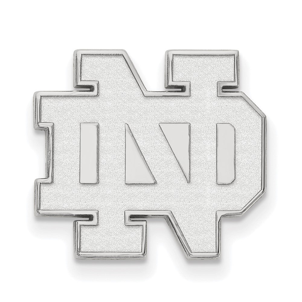 Sterling Silver Rhodium-plated University of Notre Dame Lapel Pin