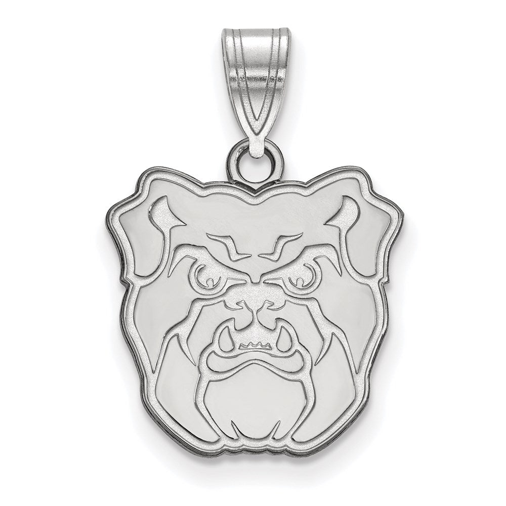 Sterling Silver Rhodium-plated Butler University Medium Pendant