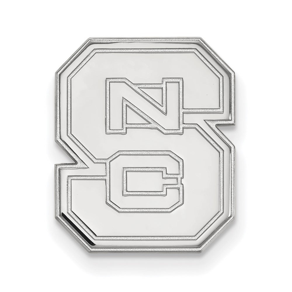 Sterling Silver Rhodium-plated North Carolina State University Lapel Pin