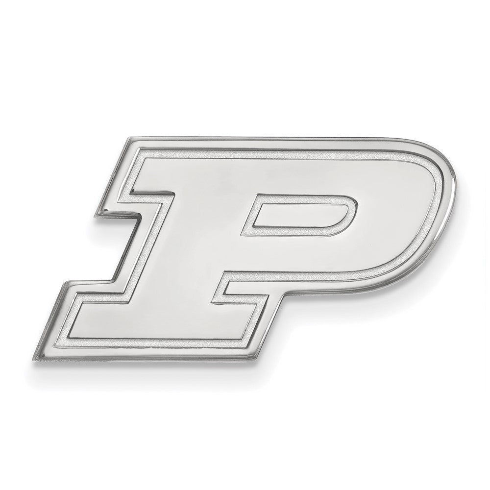 Sterling Silver Rhodium-plated Purdue Univ. Lapel Pin
