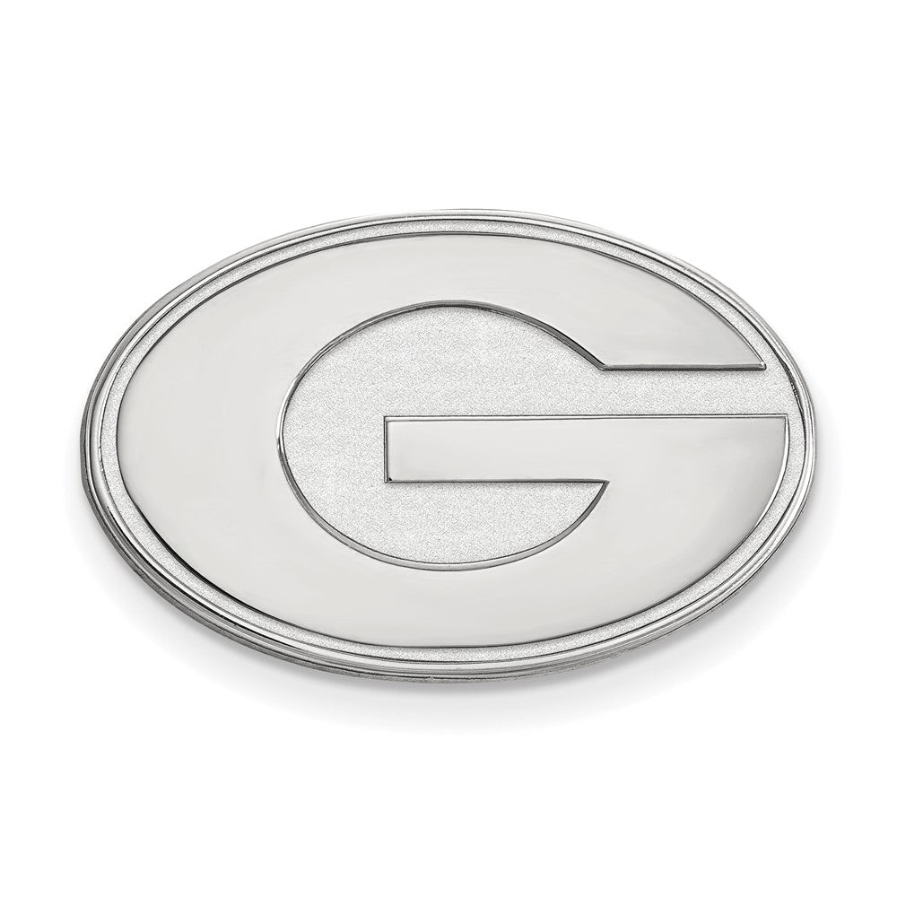 Sterling Silver Rhodium-plated University of Georgia Lapel Pin