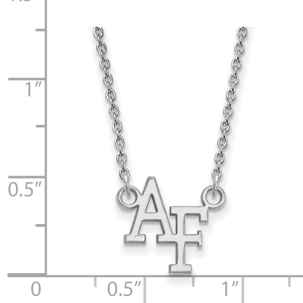 Sterling Silver Rhodium-plated U.S. Air Force Academy Small Necklace
