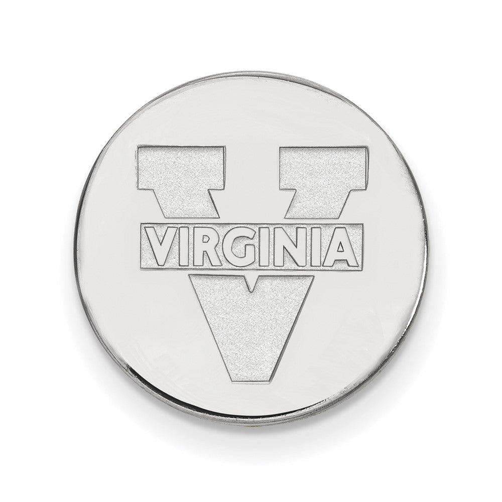 Sterling Silver Rhodium-plated University of Virginia Lapel Pin