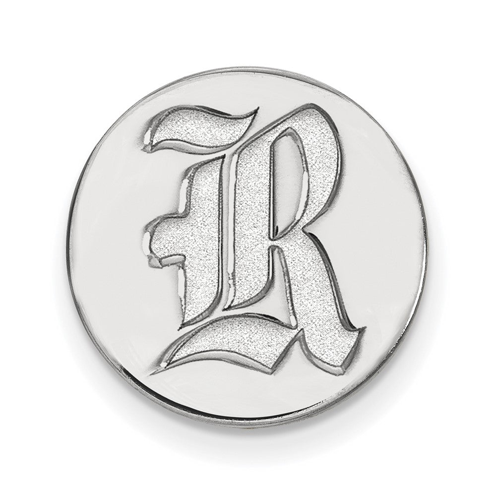 Sterling Silver Rhodium-plated Rice University Lapel Pin