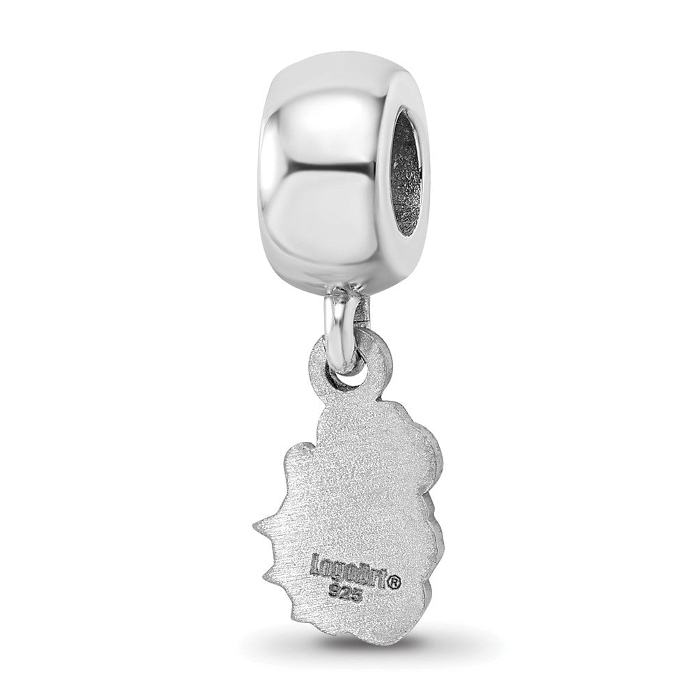 Sterling Silver Rhodium-plated James Madison University XS Dangle Bead