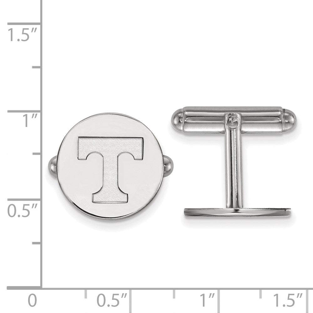 Sterling Silver Rhodium-plated University of Tennessee Cuff Links