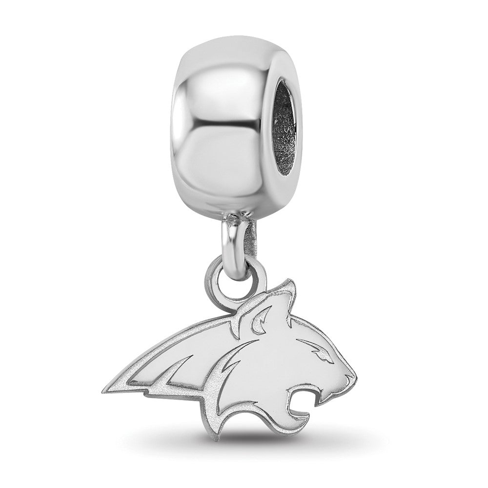Sterling Silver Rhodium-plated Montana State U. XS Dangle Bead