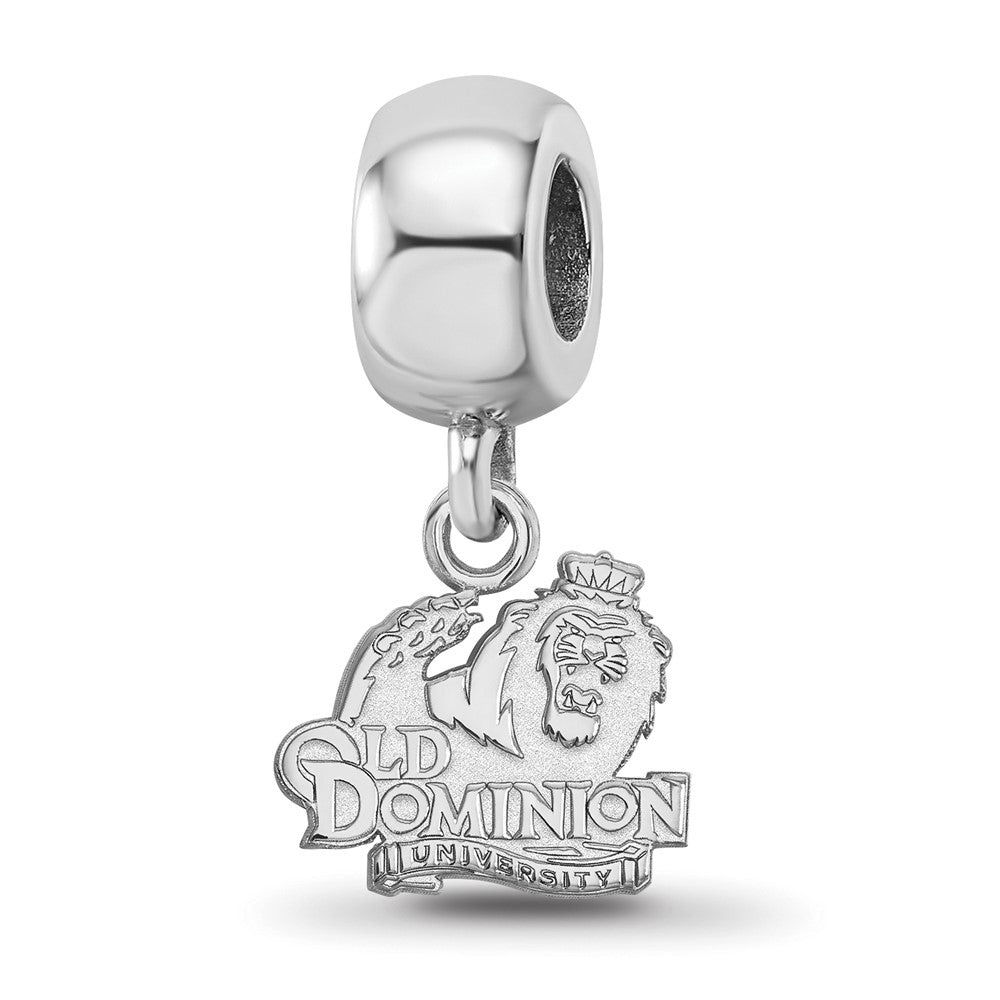 Sterling Silver Rhodium-plated Old Dominion University XS Dangle Bead