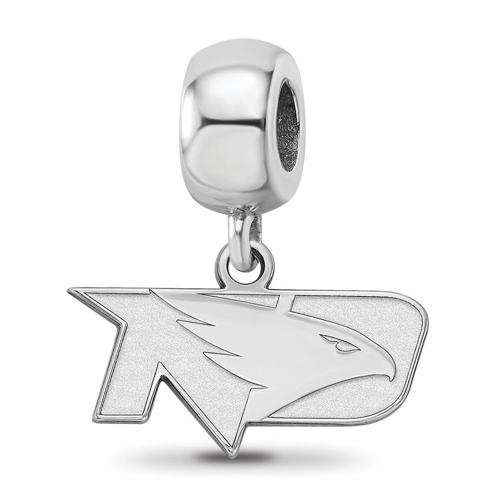 Sterling Silver Rhodium-plated U. of North Dakota XS Dangle Bead