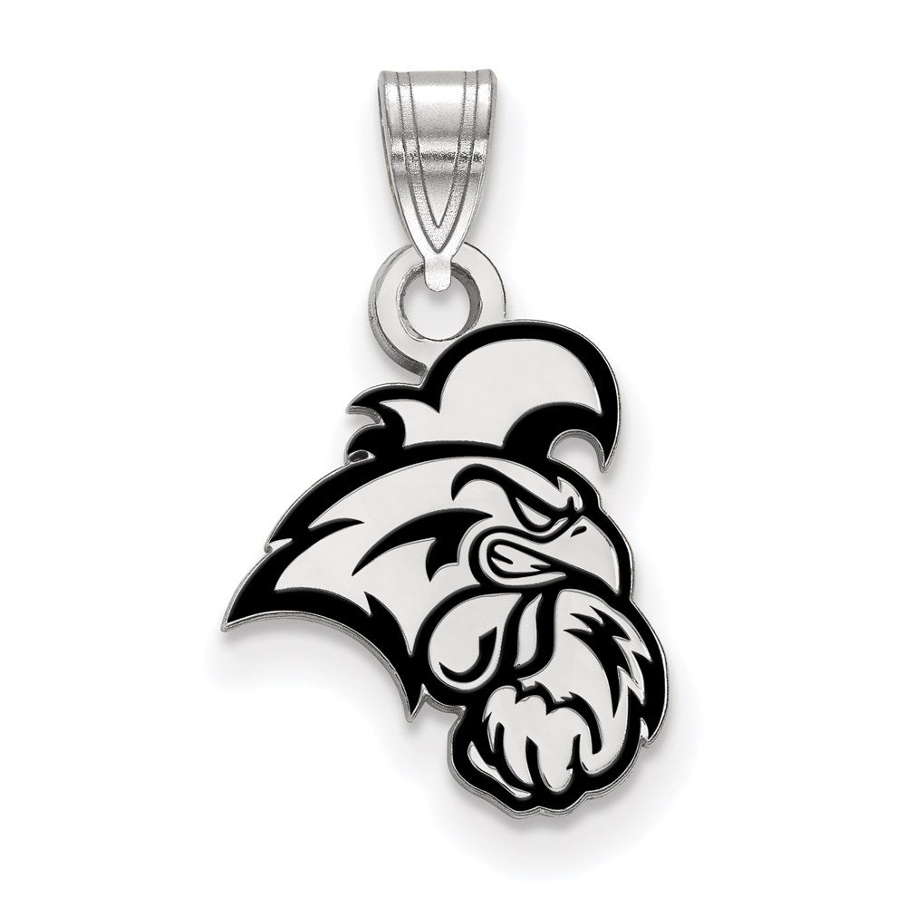 Sterling Silver Rhodium-plated Coastal Carolina U. Small Enamel Pendant