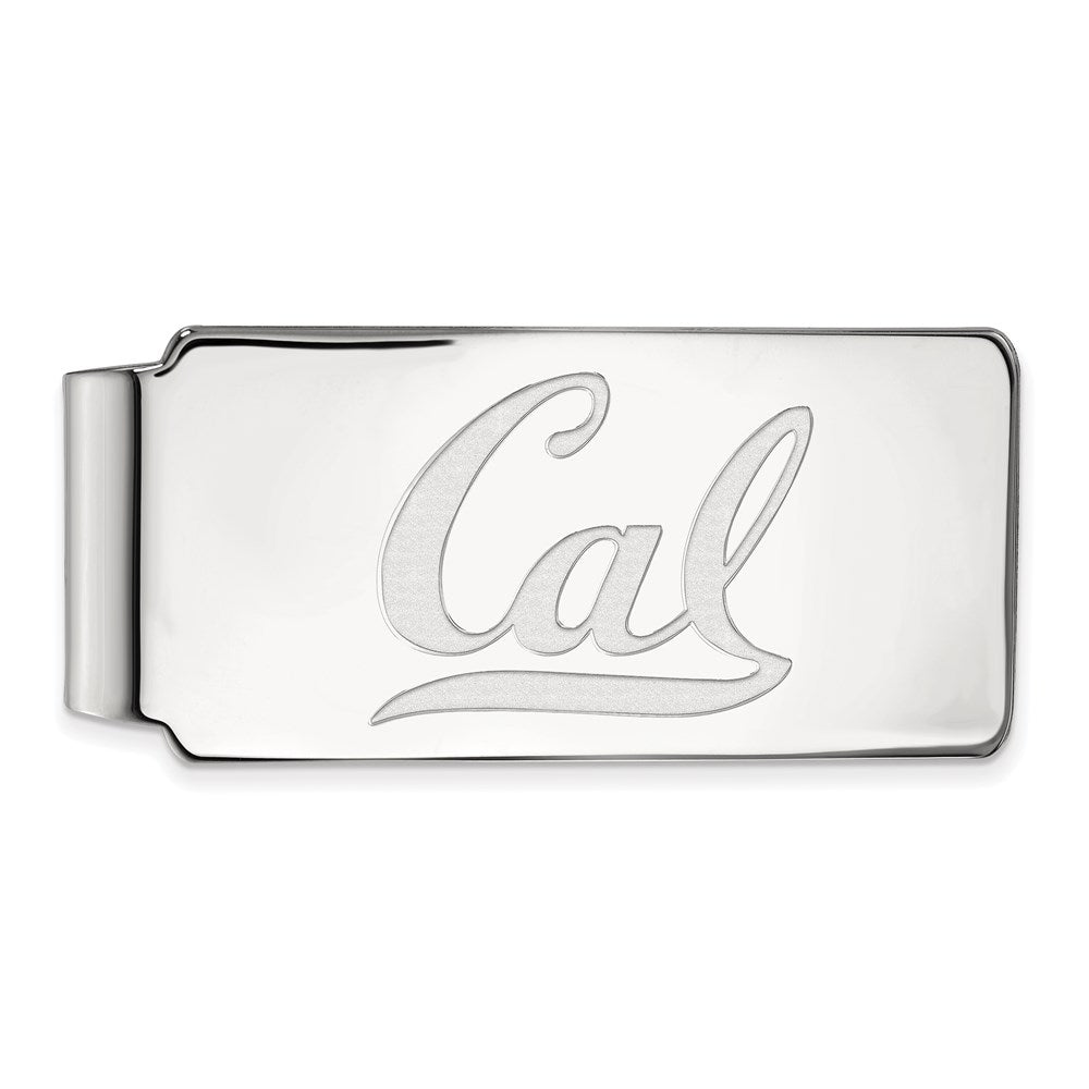 Sterling Silver Rhodium-plated U. of California Berkeley Money Clip
