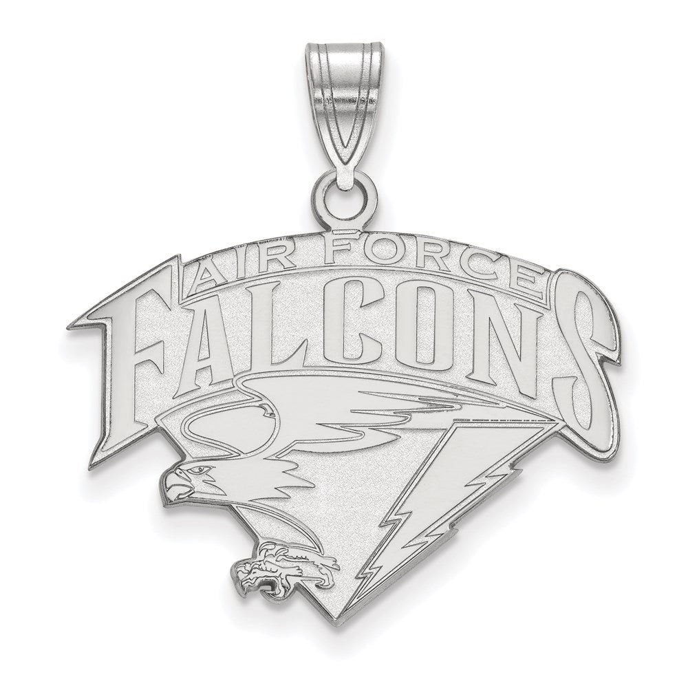 Sterling Silver Rhodium-plated U.S. Air Force Academy Large Pendant