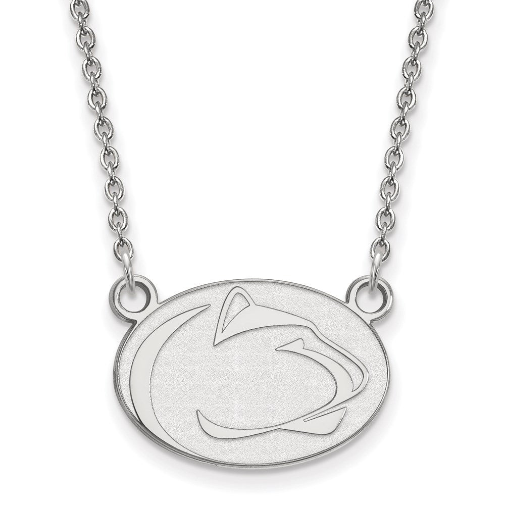 Sterling Silver Rhodium-plated Penn State U. Small Pendant Necklace