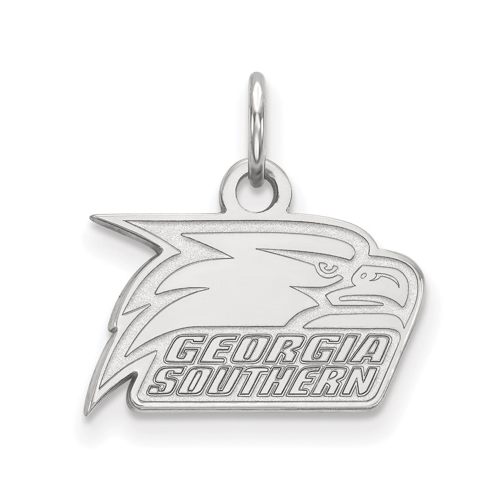 Sterling Silver Rhodium-plated Georgia Southern University XS Pendant