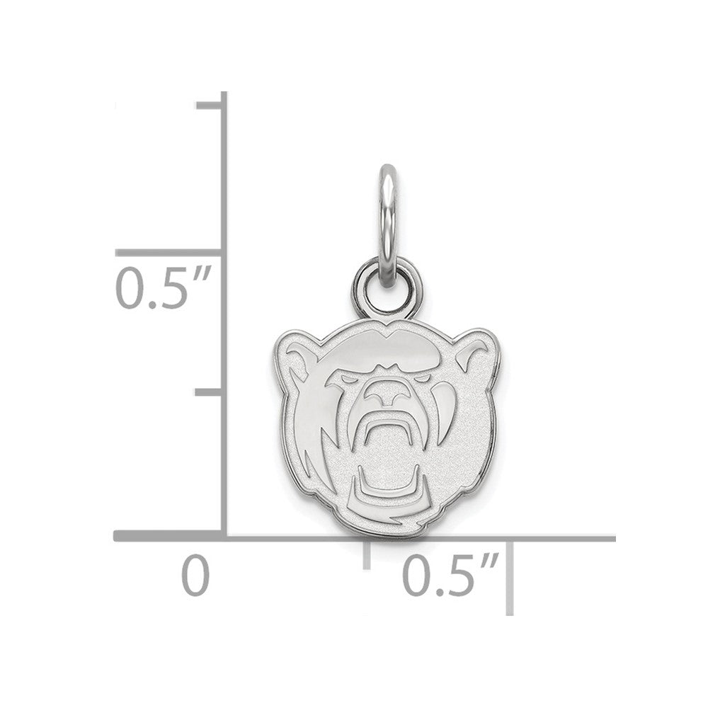 Sterling Silver Rhodium-plated Baylor University XS Pendant