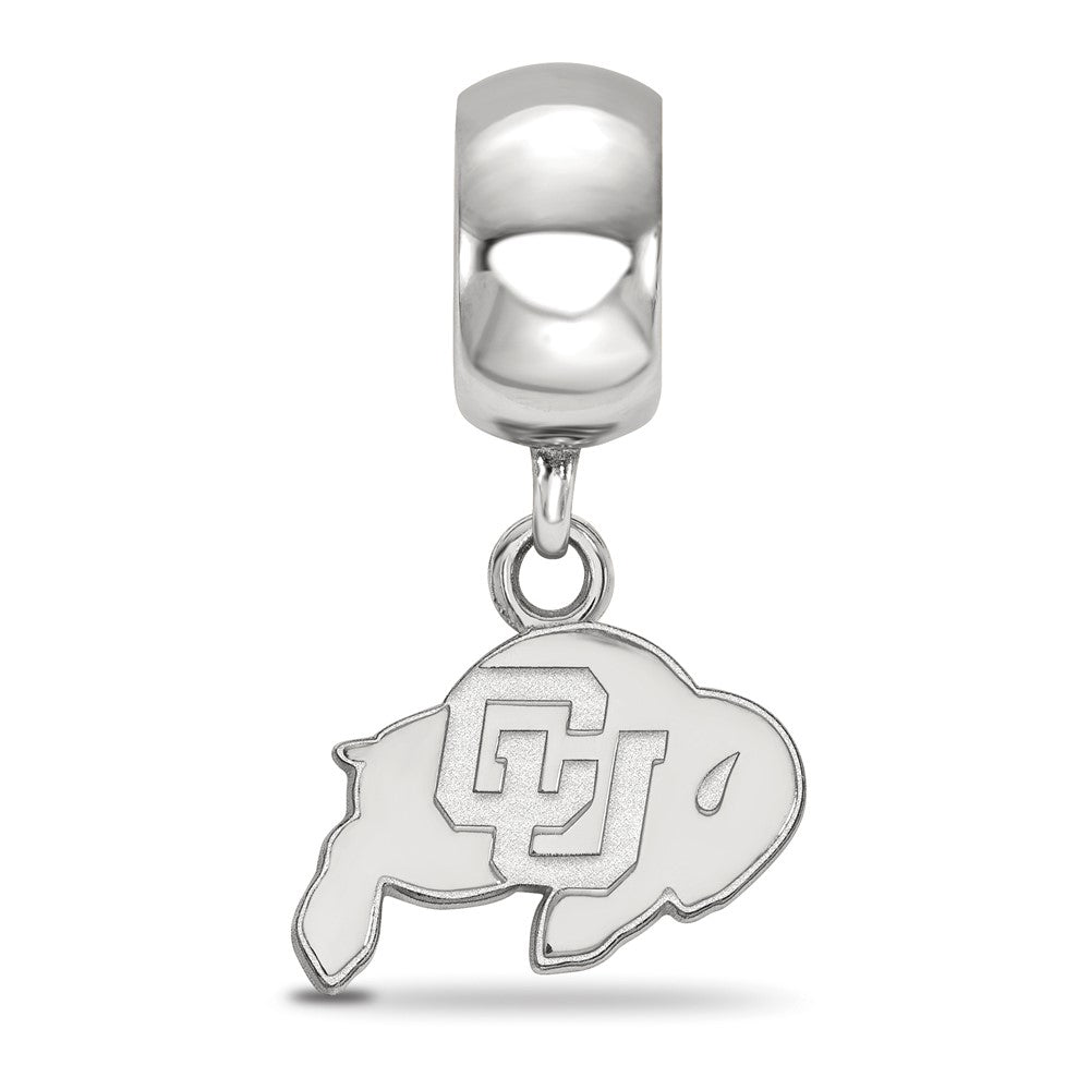 Sterling Silver Rhodium-plated U. of Colorado XS Dangle Bead
