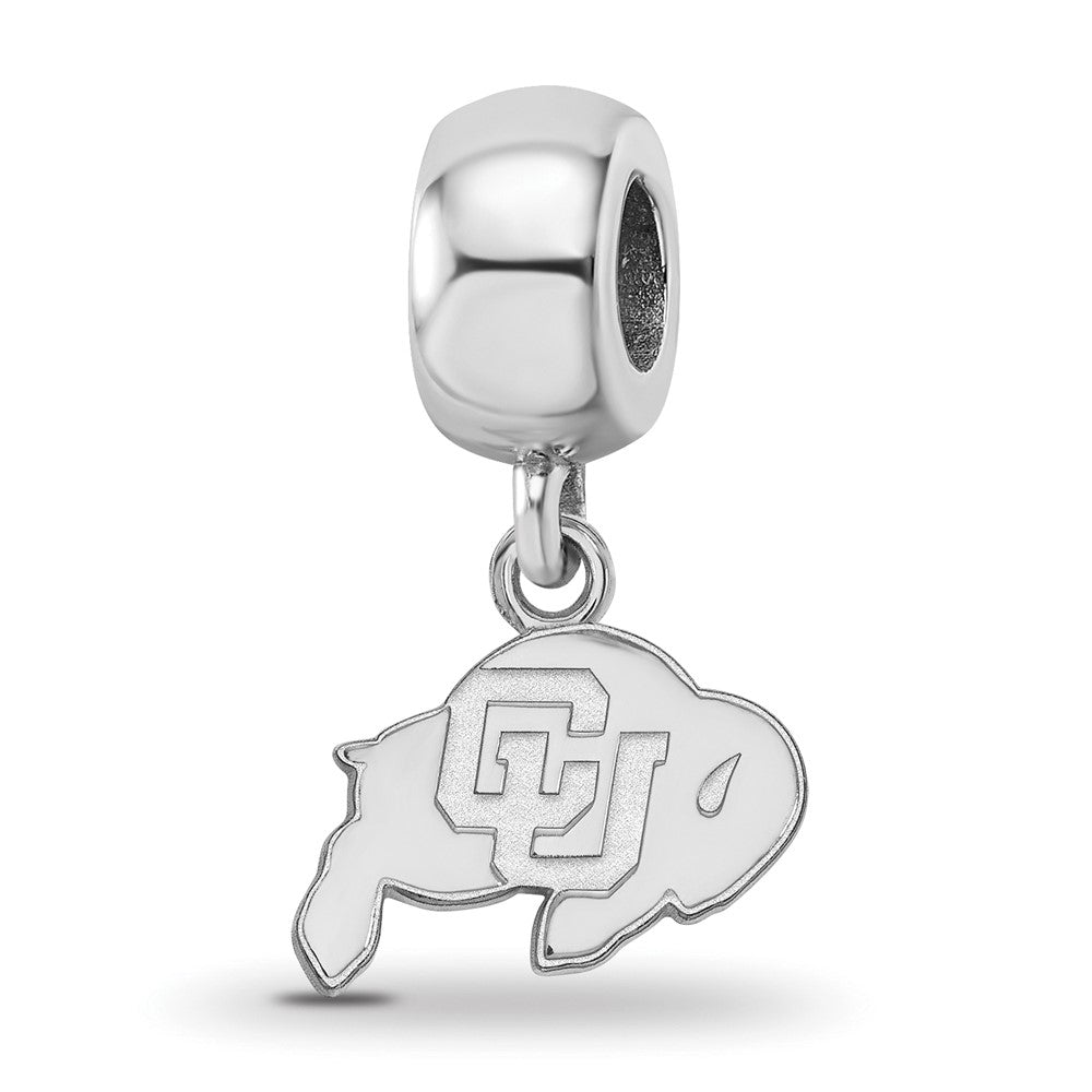Sterling Silver Rhodium-plated U. of Colorado XS Dangle Bead