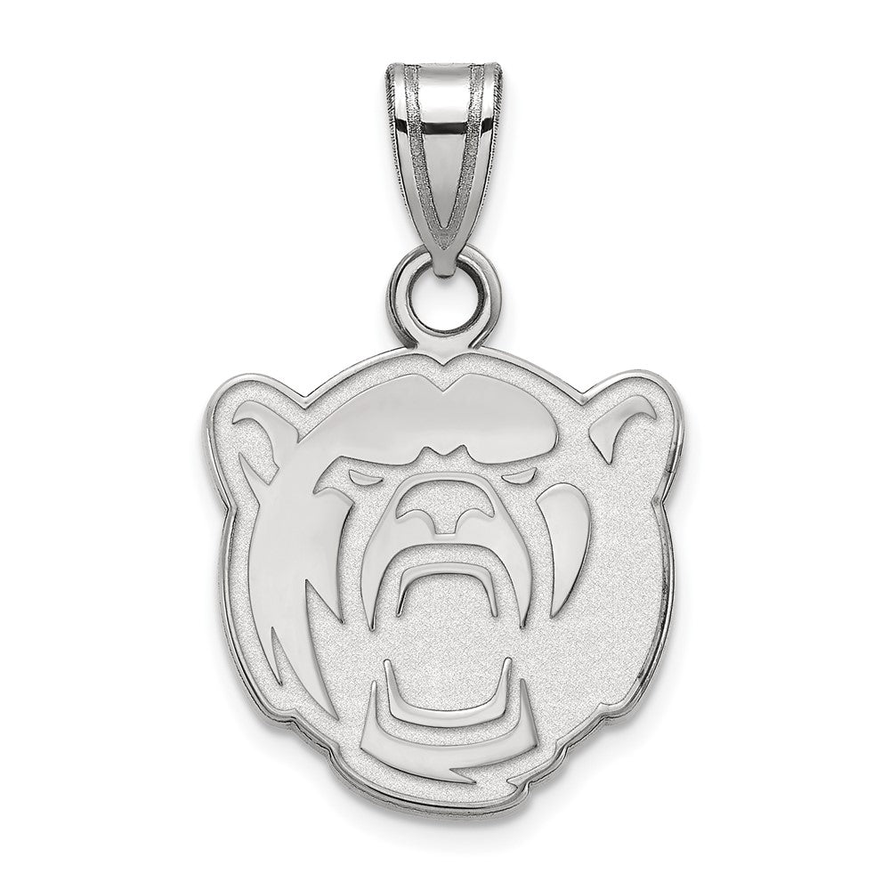 Sterling Silver Rhodium-plated Baylor University Small Pendant