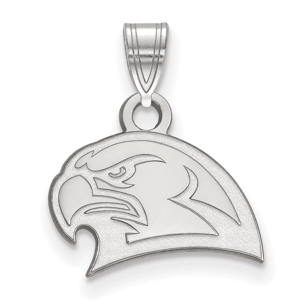 Sterling Silver Rhodium-plated Miami University Small Pendant