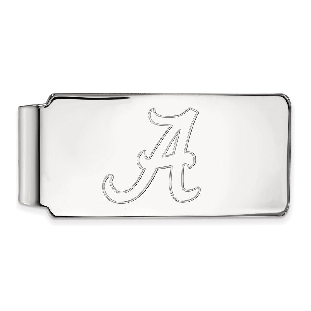 Sterling Silver Rhodium-plated University of Alabama Money Clip