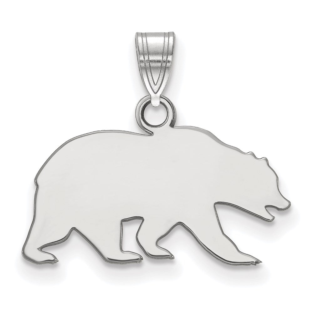 Sterling Silver Rhodium-plated U. of California Berkeley Small Pendant