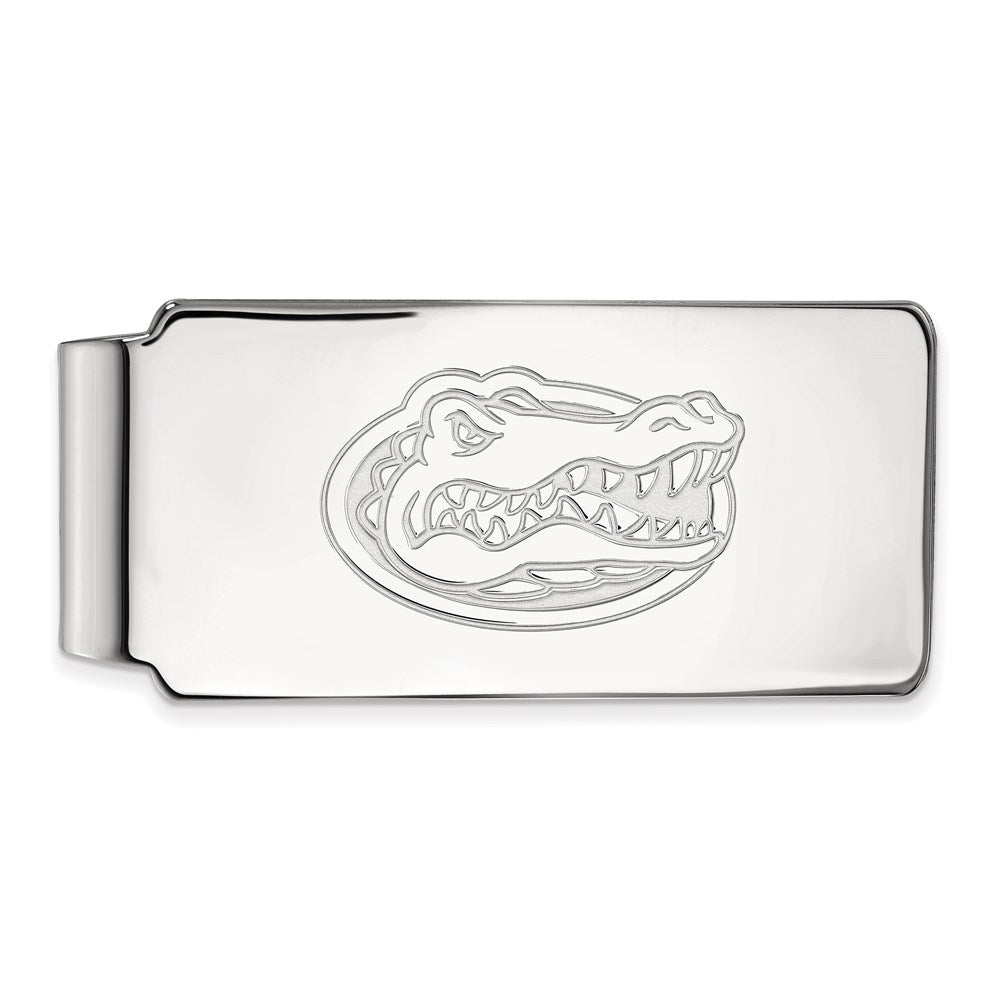 Sterling Silver Rhodium-plated University of Florida Gator Money Clip