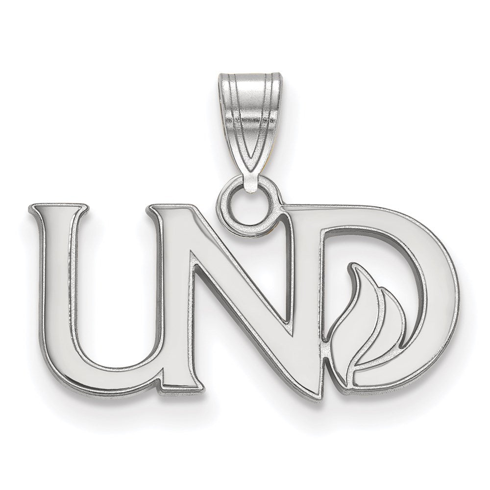 10K White Gold University of North Dakota Small Pendant