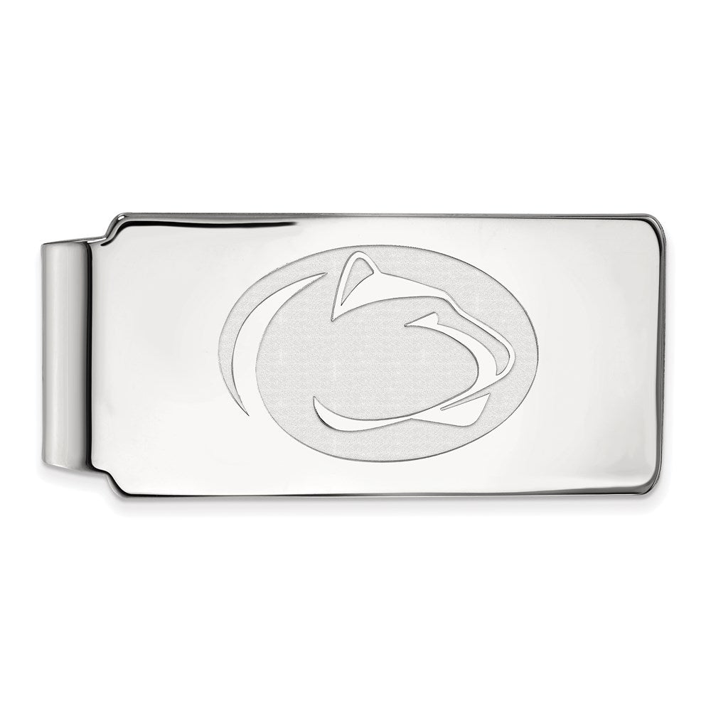 Sterling Silver Rhodium-plated Penn State University Money Clip