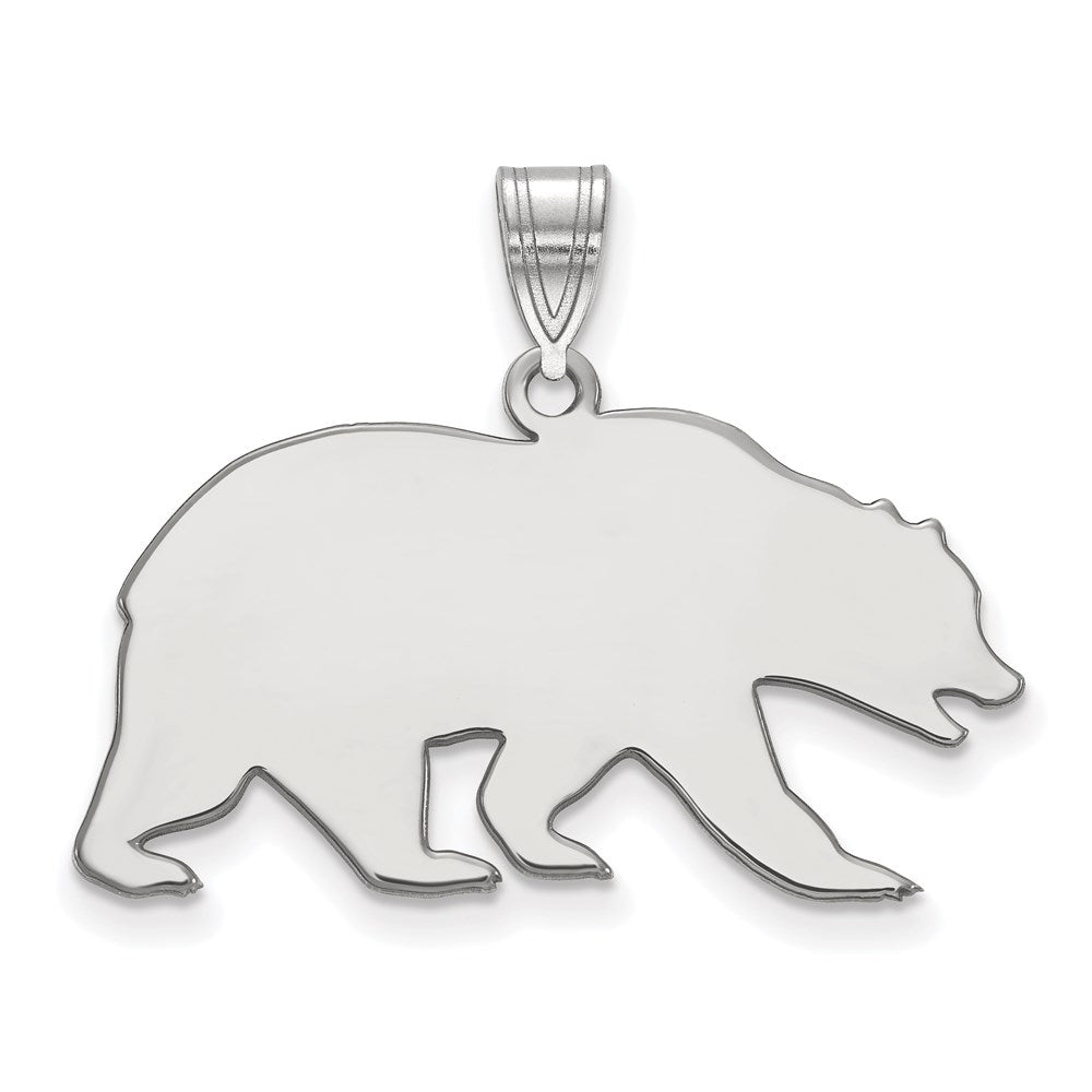 Sterling Silver Rhodium-plated U. of California Berkeley Large Pendant