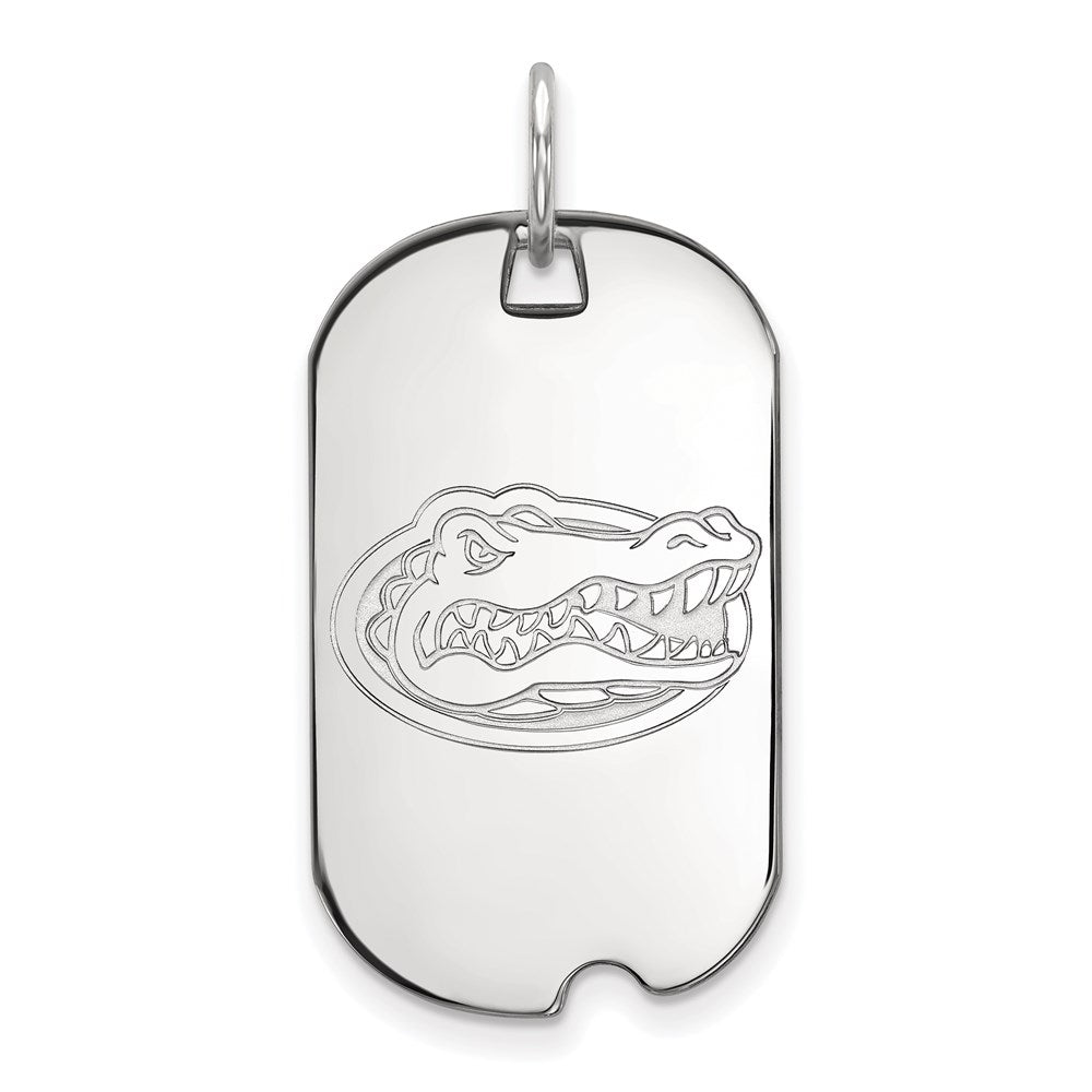 Sterling Silver Rhodium-plated University of Florida Small Dog Tag