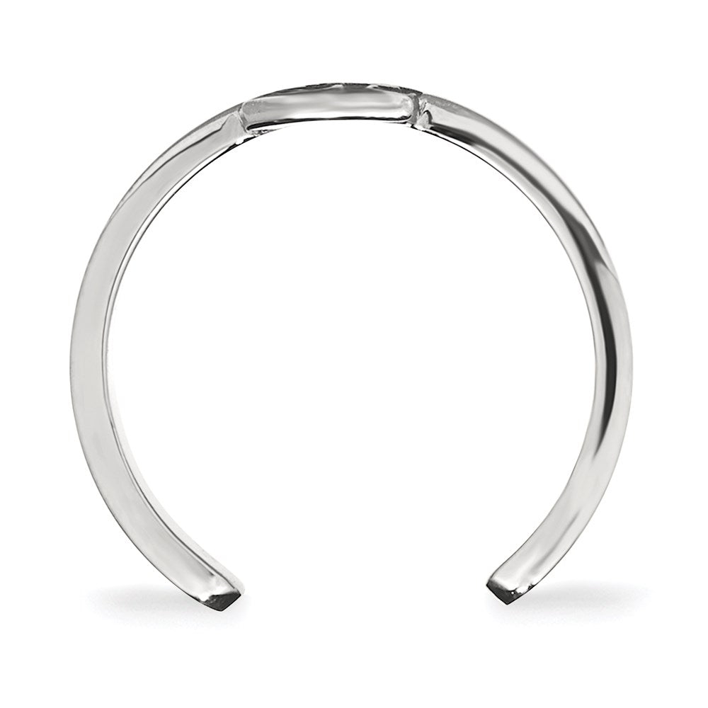 Sterling Silver Rhodium-plated Florida State University Toe Ring
