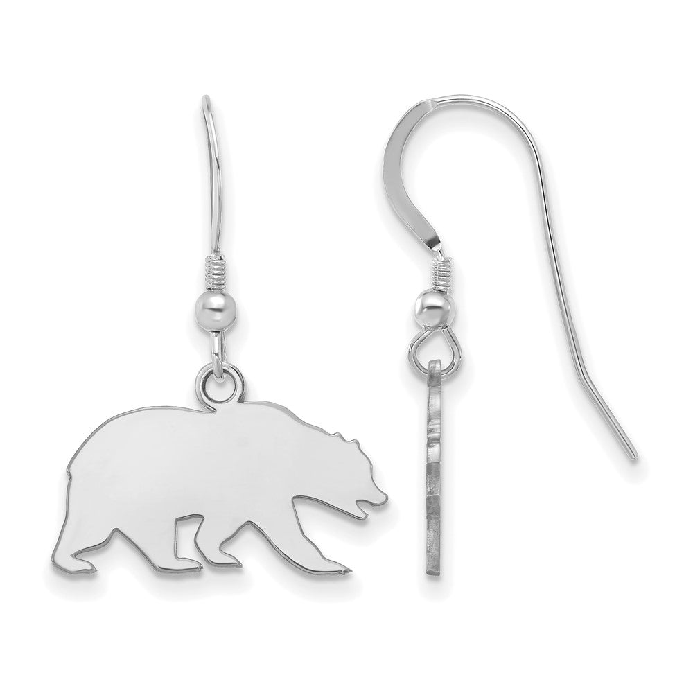 Sterling Silver Rhodium-plated U. of California Berkeley Dangle Earrings