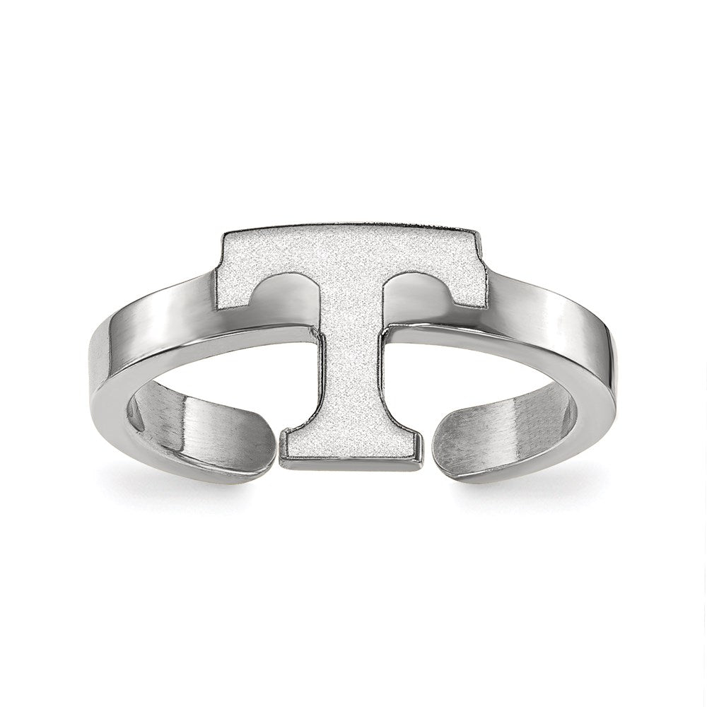 Sterling Silver Rhodium-plated University of Tennessee Toe Ring