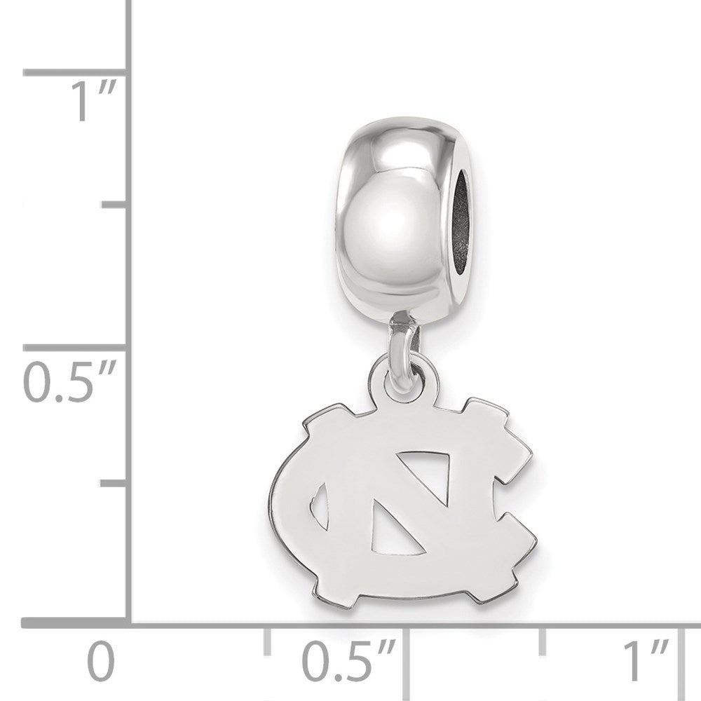 Sterling Silver Rhodium-plated U. of N. Carolina XS Dangle Bead