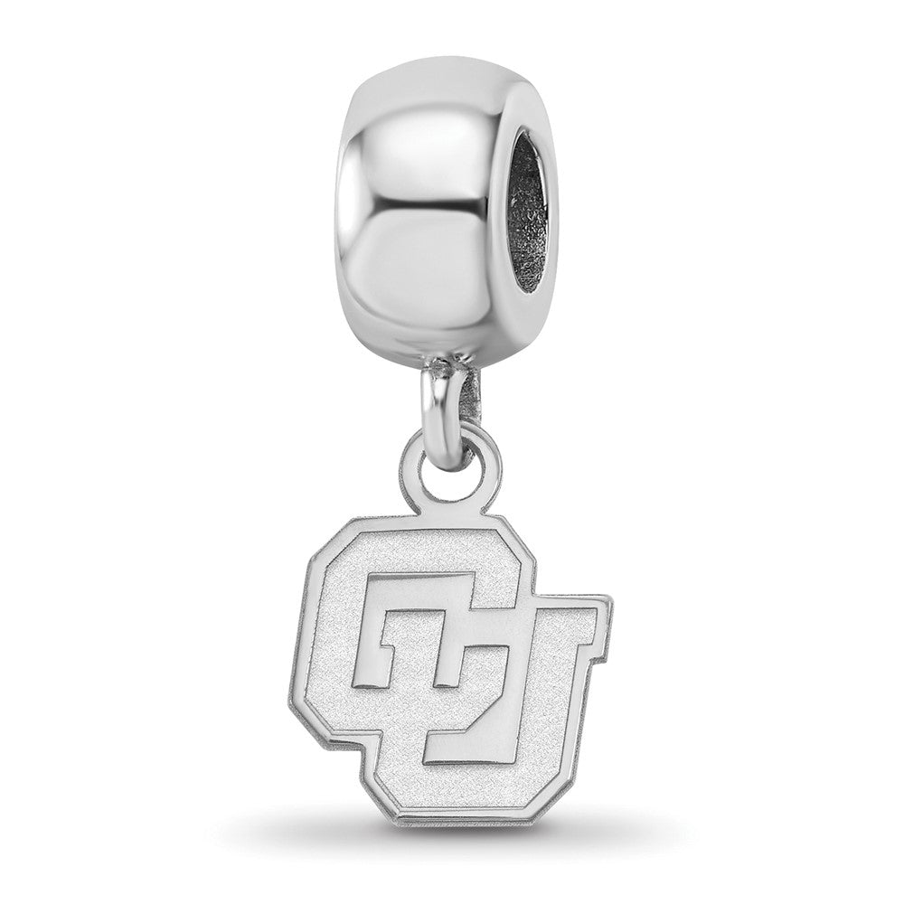 Sterling Silver Rhodium-plated U. of Colorado XS Dangle Bead
