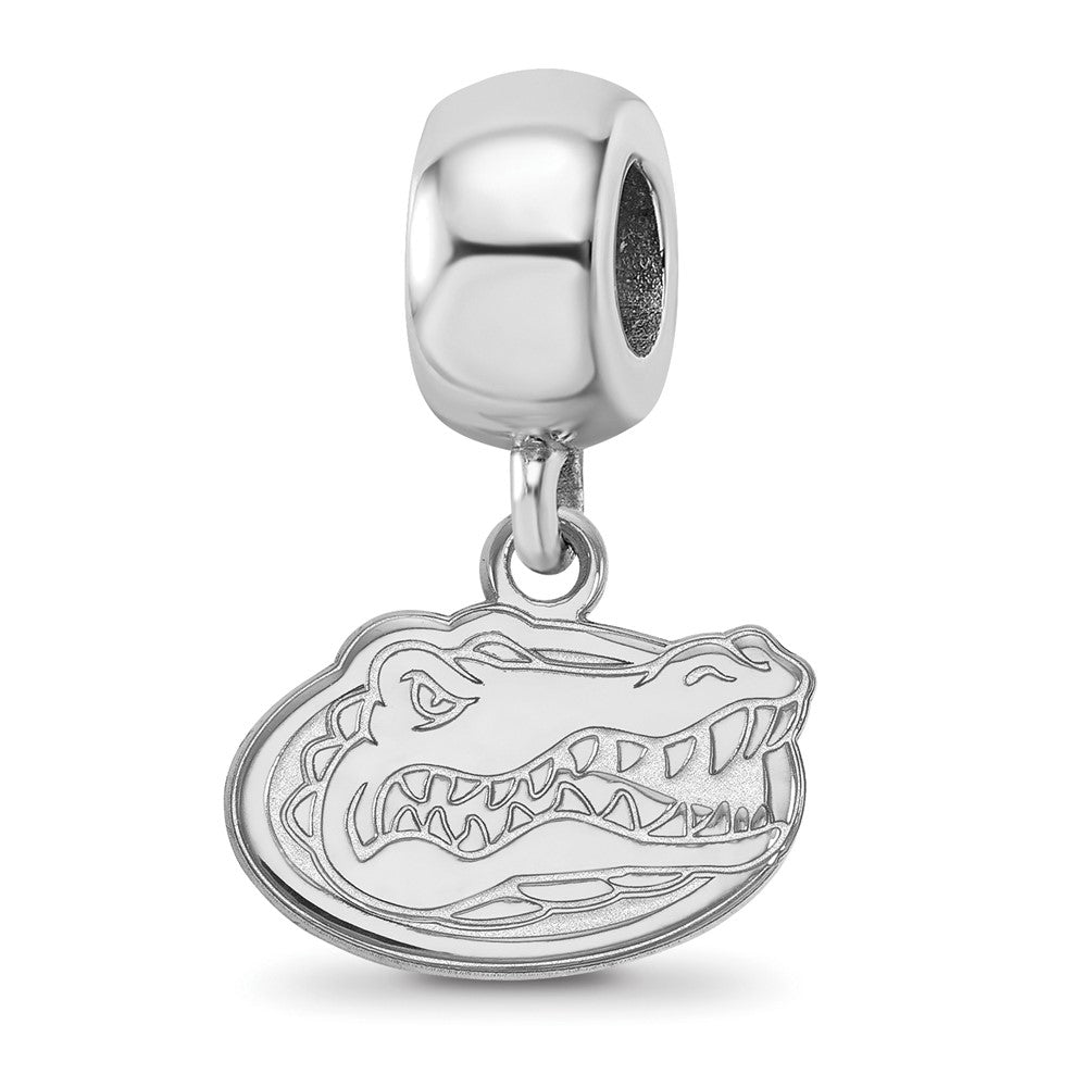 Sterling Silver Rhodium-plated U. of Florida Gator XS Dangle Bead