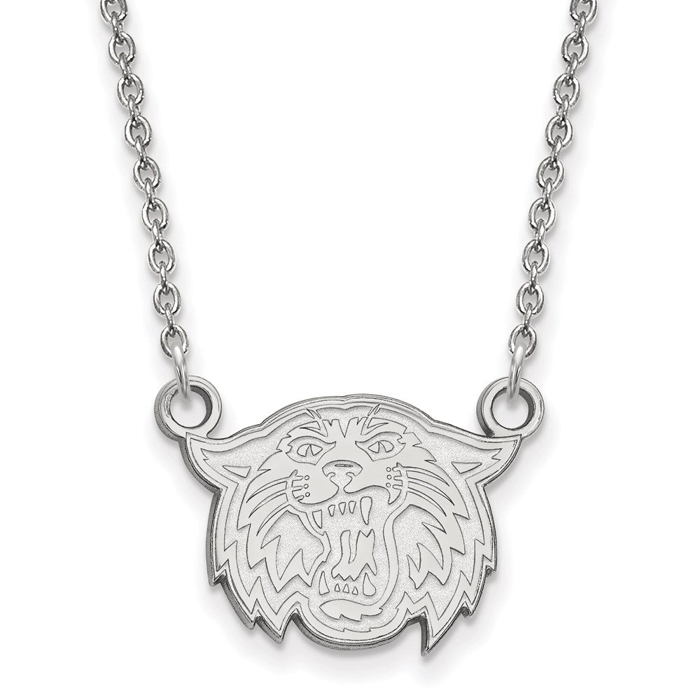 Sterling Silver Rhodium-plated Villanova Univ. Small Pendant Necklace