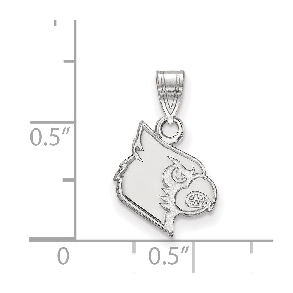 14K White Gold University of Louisville Small Pendant