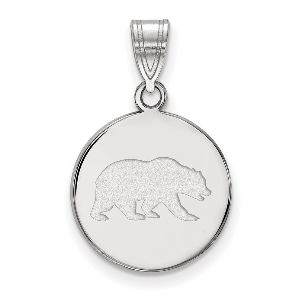 Sterling Silver Rhodium-plated U. of California Berkeley Medium. Pendant