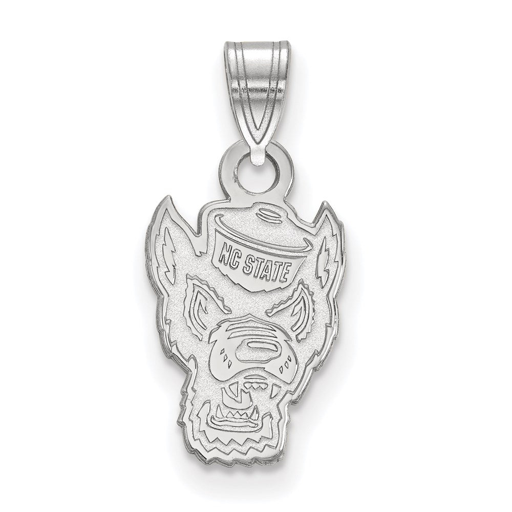 Sterling Silver Rhodium-plated North Carolina State U. Small Pendant
