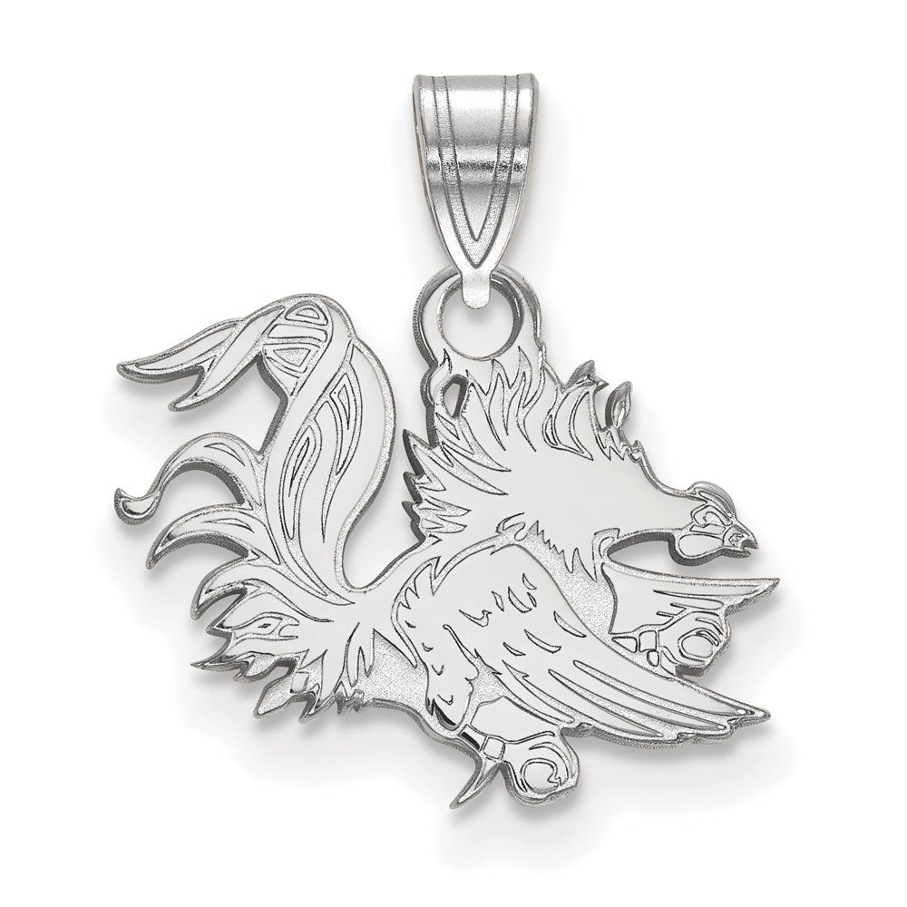 14K White Gold University of South Carolina Small Pendant