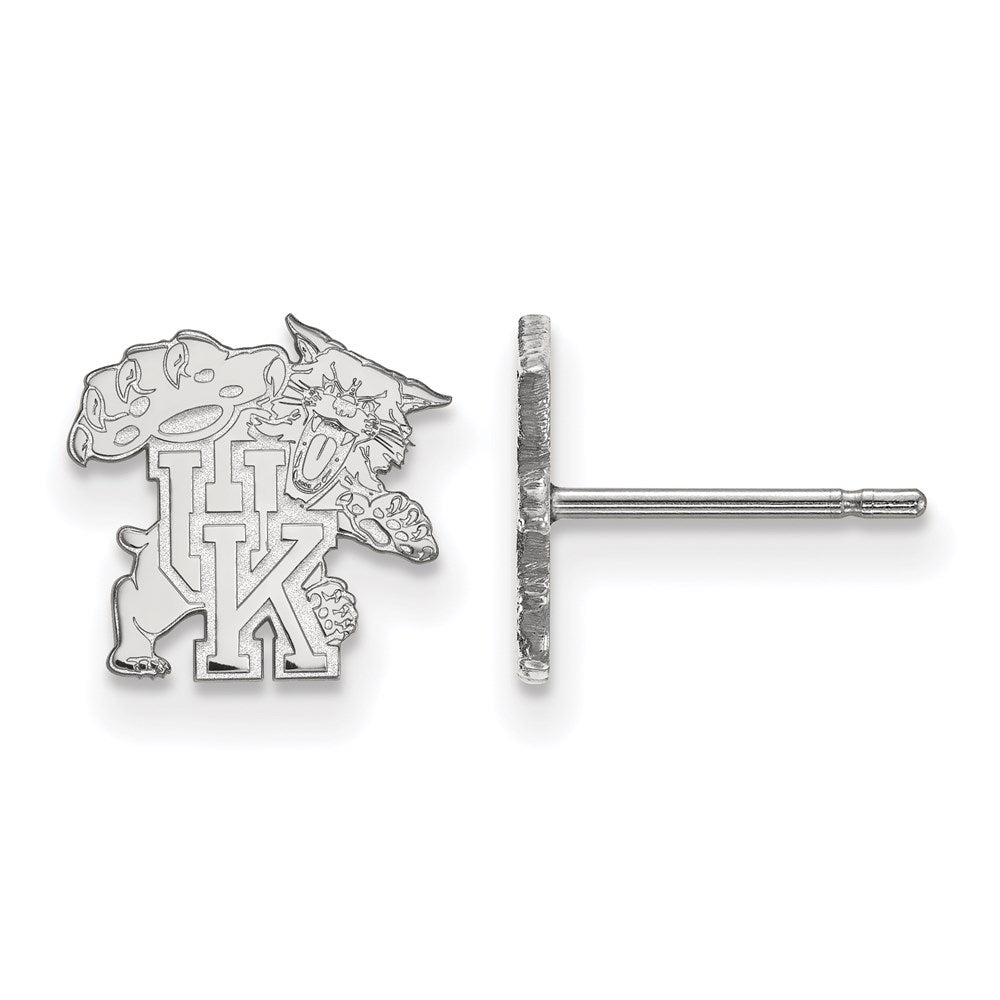 Sterling Silver Rhodium-plated Univ. of Kentucky XS Post Earrings