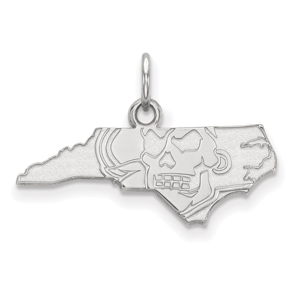 10K White Gold East Carolina University XS Pendant