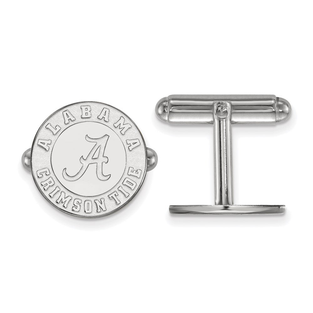 Sterling Silver Rhodium-plated University of Alabama Cuff Links