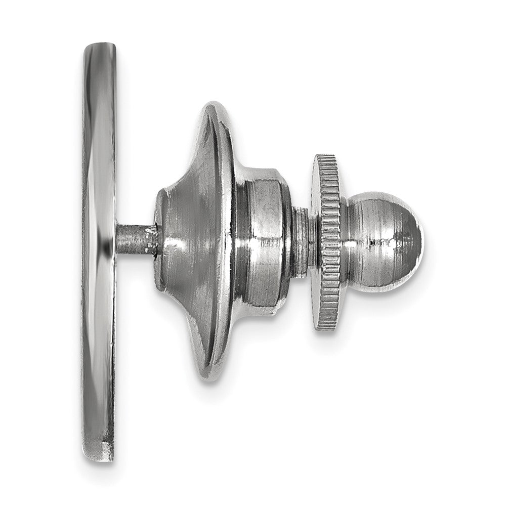 Sterling Silver Rhodium-plated University of Iowa Lapel Pin