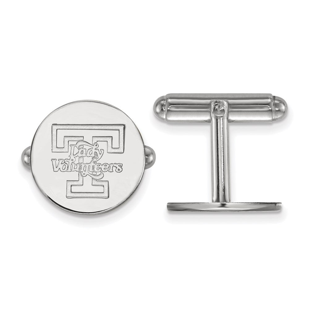 Sterling Silver Rhodium-plated University of Tennessee Cuff Links