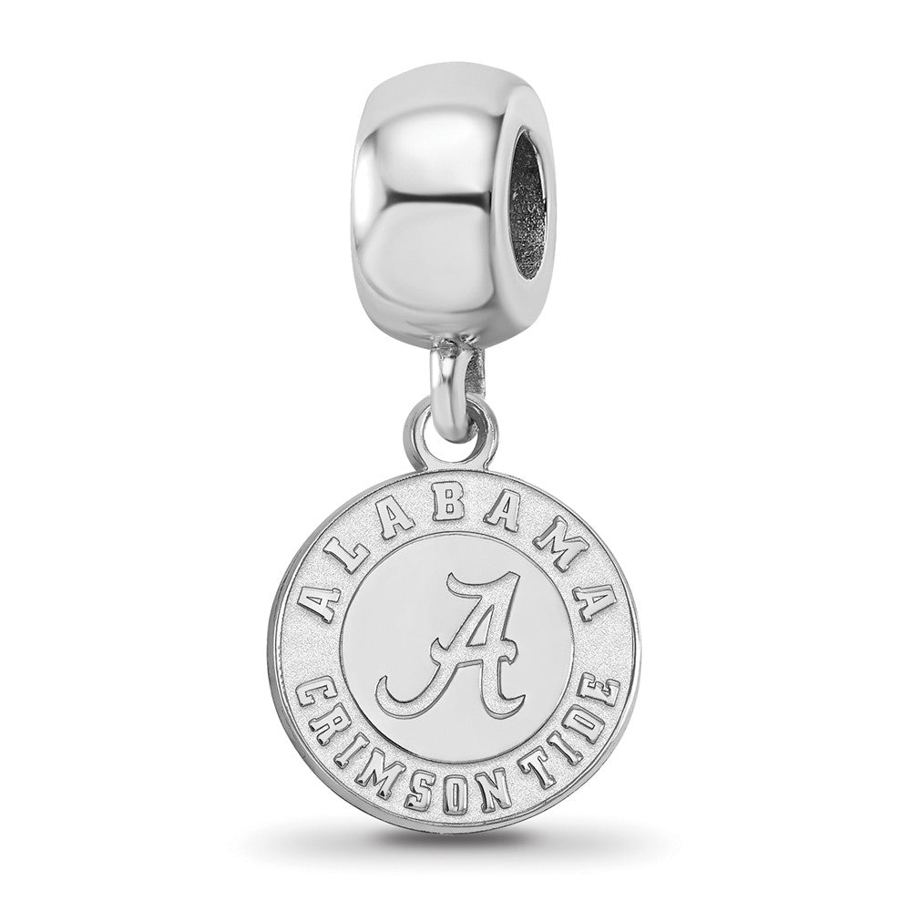 Sterling Silver Rhodium-plated U. of Alabama Small Dangle Bead