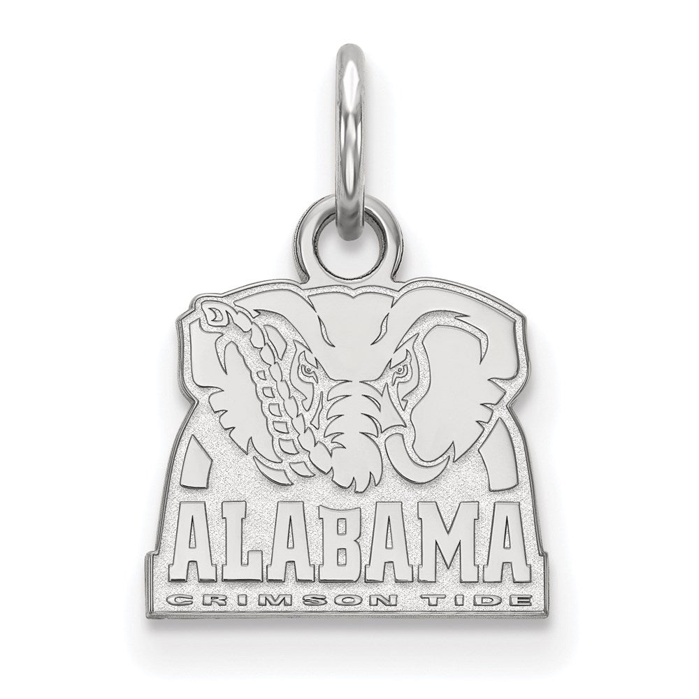 Sterling Silver Rhodium-plated University of Alabama XS Pendant
