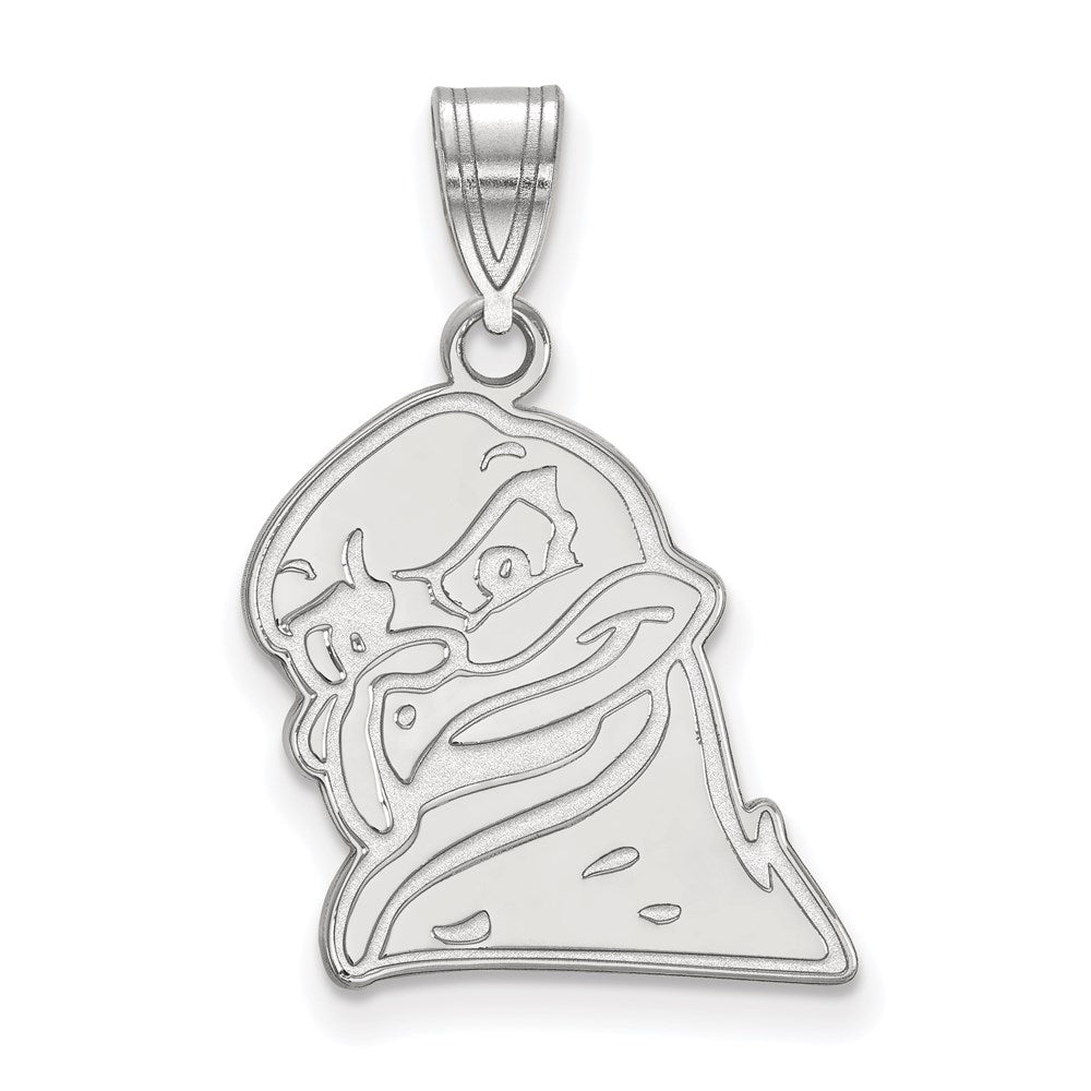 Sterling Silver Rhodium-plated Virginia Tech Large Pendant